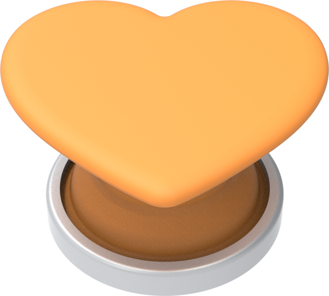 마카롱 하트 정품 그립톡 스마트톡 10종, 1개, 베이비 옐로우