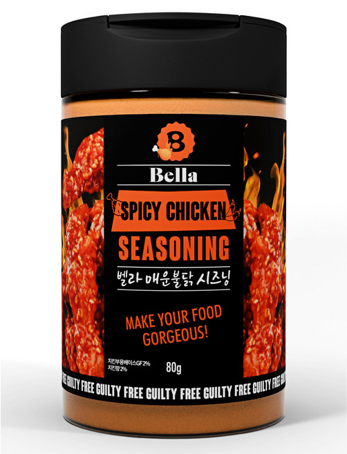 벨라 제로 매운불닭시즈닝, 80g, 1개