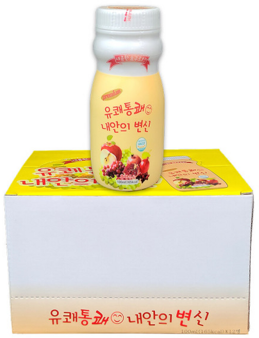 유쾌통쾌 내안의변신 쾌변 요구르트 (), 12개, 100ml