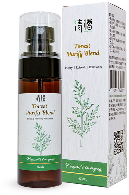 清檜 Forest Purify Blend 艾草淨身噴霧 60ml 植物配方 淨化空氣 隨身攜帶, 1個