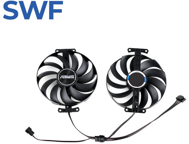 ASUS 듀얼 지포스 RTX 3060 3070 Ti V2 OC Edition 8GB 비디오 카드 팬용 95MM T129215SU 냉각 팬 FDC10U12S9-C CF1010U12S, black 2-Fan CF