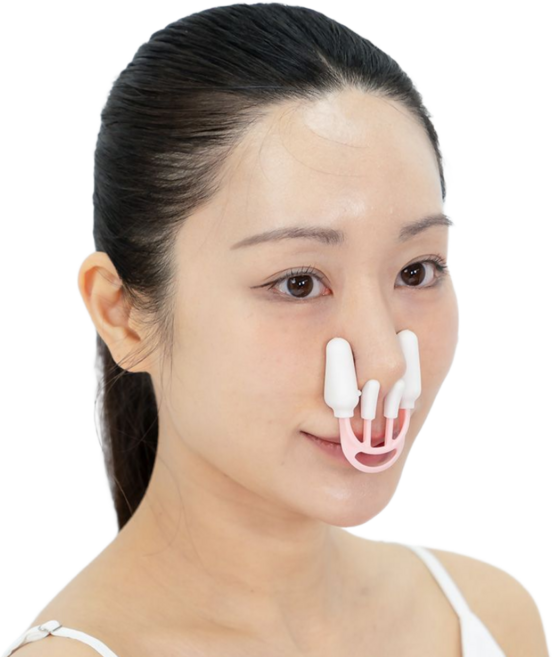 쏠피아 코 교정기 괄사 마사지 집게 뽕 콧볼 축소 콧대 세우기, 1개, 핑크