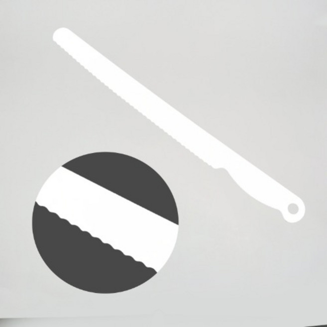 일회용 케이크칼 (대) 케익칼, 화이트, 1개