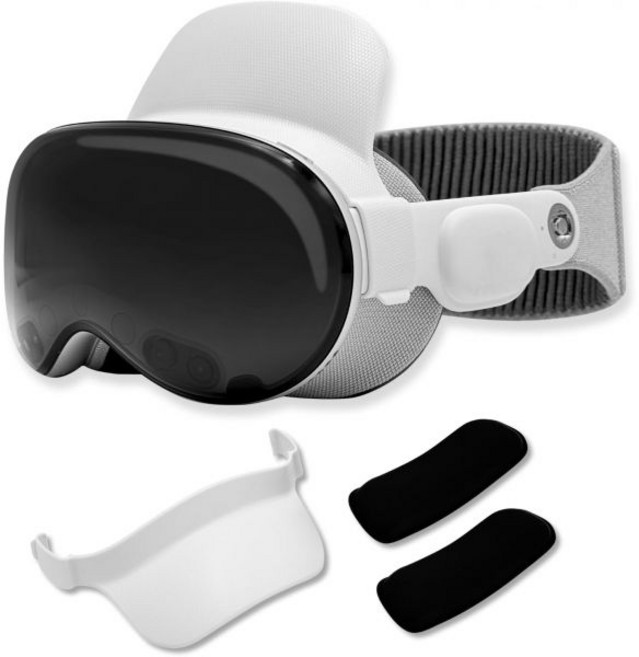 VR 헤드셋 Macally Apple 비전 프로 헤드 스트랩 - 장시간 사용하기에 편안 휴대용 케이스에 적합 압력 액세서리