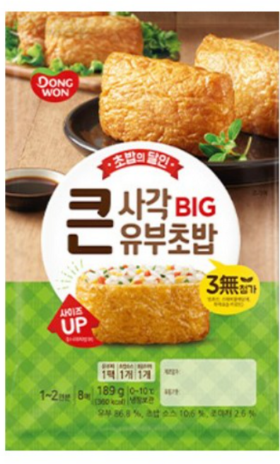 동원 큰사각 유부초밥 189g x 3개