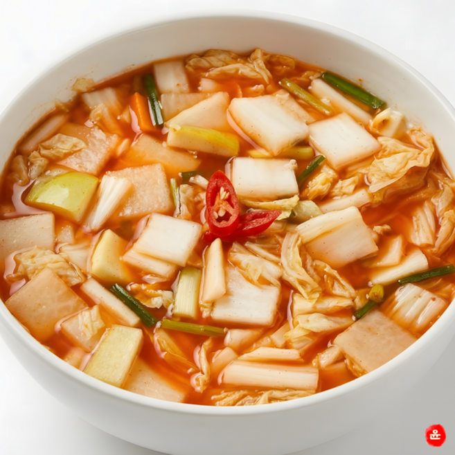 [당일생산/당일발송] 향긋하게 톡 쏘는 시원함 미나리 나박김치, 1개, 1kg