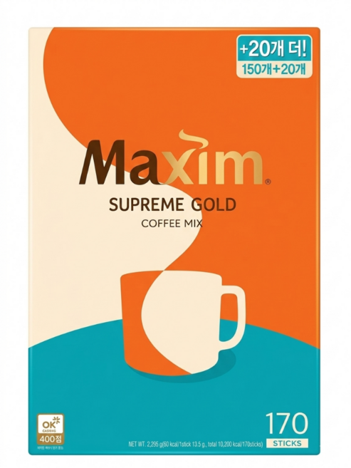 맥심 슈프림골드, 14g, 170개입, 1개