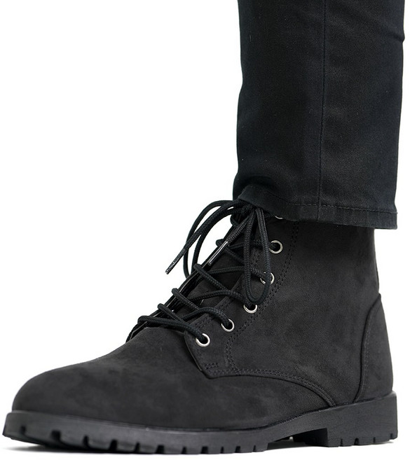 국산 베이직 스웨이드 지퍼 부츠 남자 발편한 레이스업 숏 워커 데일리 앵클 구두 사이드지퍼 하이탑
