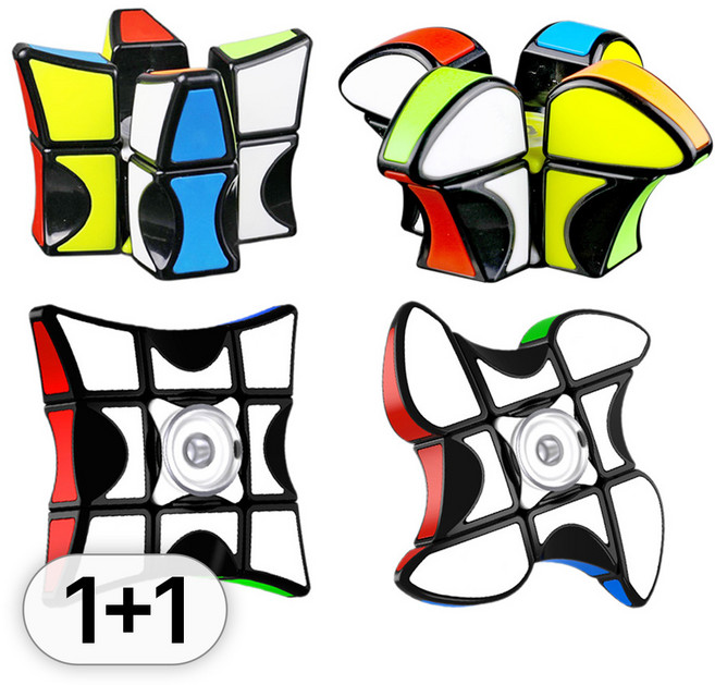투데이토이 2종 세트 133 피젯 큐브 피짓 스피너 스트레스 해소 토이 장난감, R98098A(A타입+B타입, 1세트, A타입+B타입
