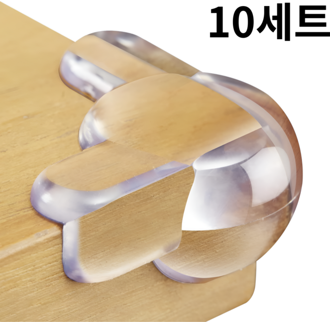 InLoop 도톰한 코너 모서리 보호대, 10개, 투명