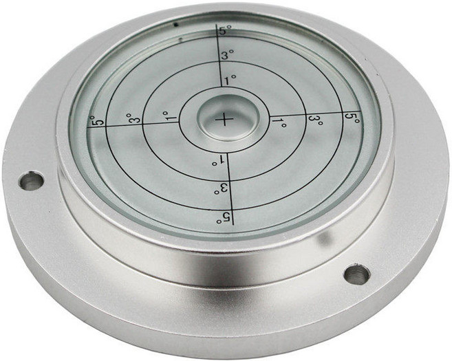 정밀 수평기 미니 원형 버블 수평계 경사 측정기, 1개, 10_직경 100mm 화이트