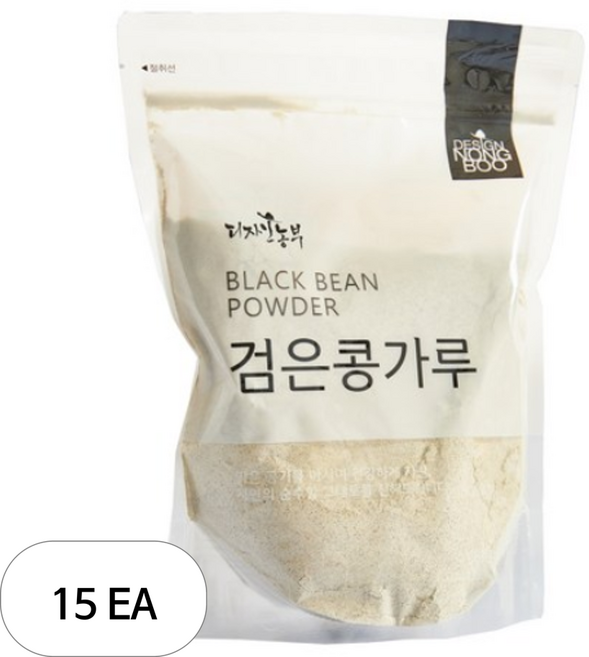디자인농부 검은콩가루 쥐눈이콩, 15개, 500g