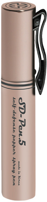 에스디펜스 호신용 스프레이 후추스프레이 병원 편의점 상점 여성 호신용품 SD-PEN 2종, SD-Pen.5 (용량 5ml), 티타늄 골드, 1개