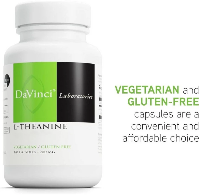 다빈치래보래토리즈- Vegetarian l-테아닌 200mg 캡슐 120정 4개월분, 1개 - 쿠팡