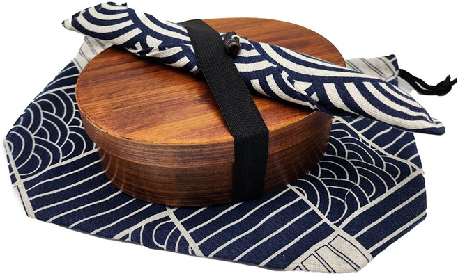 일본식 우드 삼나무 요카타 도시락, 1개