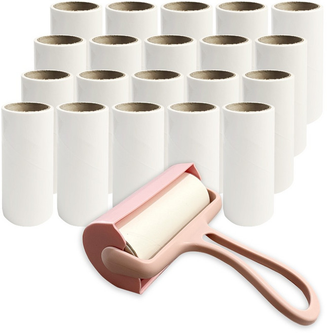 [리필 20개포함] 다잘 초강력 테이프클리너 사선컷팅 돌돌이, 1세트