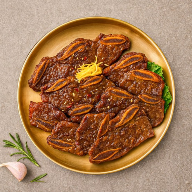 만찬 양념 LA갈비 1kg x 2팩 총 2kg, 없음