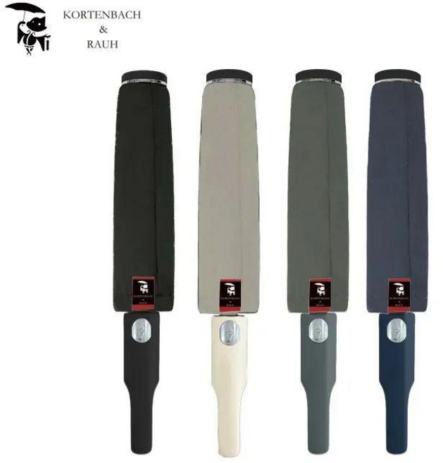 KIFFJOIT 자동 접이식 견고한 방수 우산, 카키