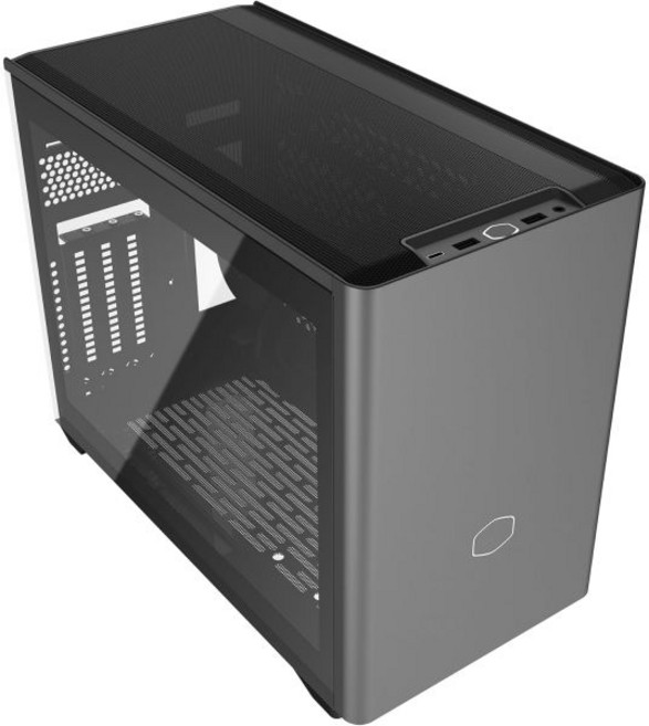 쿨러 마스터 NR200P MAX V2 미니 ITX PC 케이스 번들 - 280mm AIO 액체 쿨러 850W SFX 80 플러스 골드 전원 공급 PCIe 5.1 준비 PSU P, Black/Grey