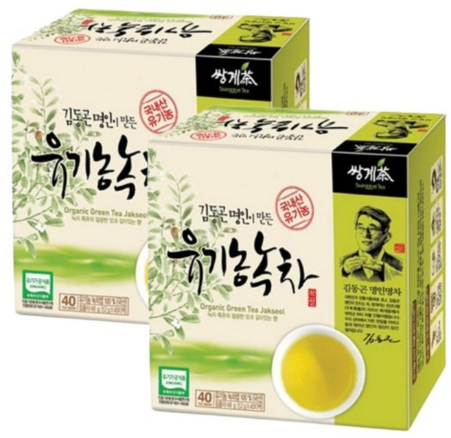 변비에 좋은 물 커피 대신 카페인없는 식수 대용 티백 차, 48g, 40개입, 2개