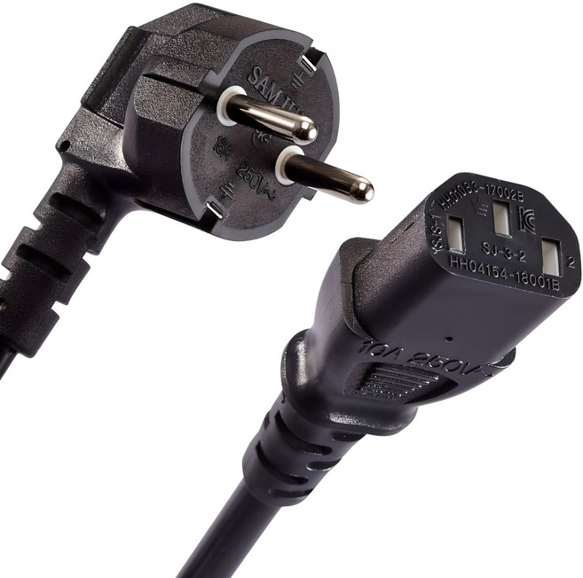 삼정 국산 AC 16A 전원케이블 파워코드, 1.8m, 1개