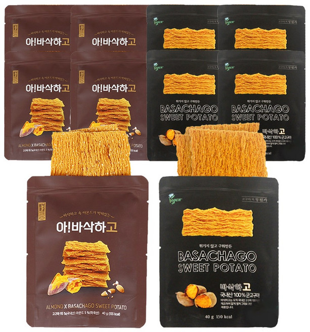 바삭하고 고구마칩 40g 아몬드 바삭하고 고구마칩 40g 5세트