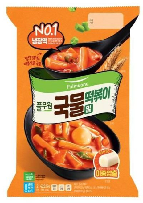 [풀무원] 밀 국물 떡볶이 2인분, 3개, 423.5g
