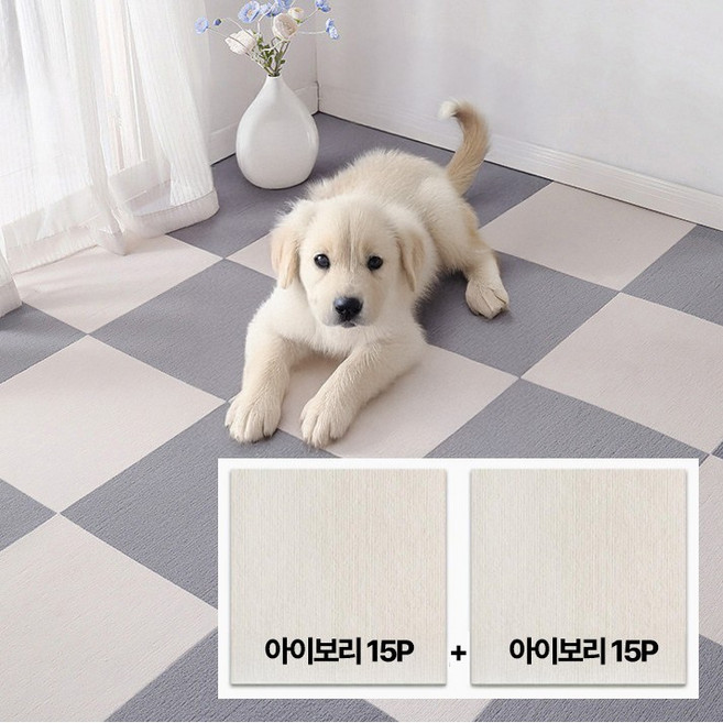 멜로우샵 30장 미끄럼방지 흡착식 조각 매트 반려동물 놀이방 층간소음