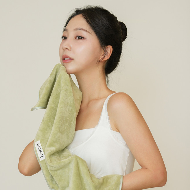 헤인느 먼지없는 프리미엄 호텔 수건, 10개, 말차그린