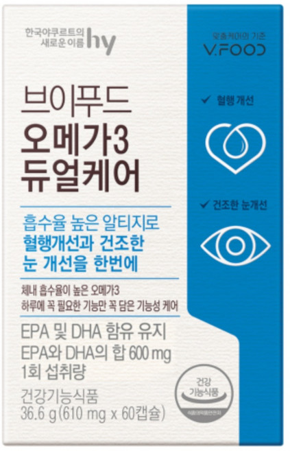 식약처 인증 알티지 오메가3 3세대 RTG 오메가쓰리 오일 원액 기름 흡수율높은 DHA EPA 혈행 눈건조 효능, 60정, 1개