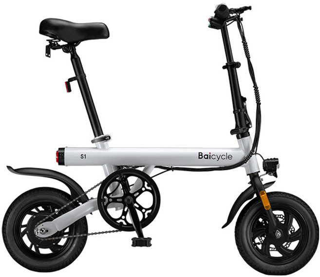 [오늘출발][관세포함]샤오미 Baicycle 접이식 전기 자전거 12인치 26km 바이사이클 출퇴근용, Baicycle S1
