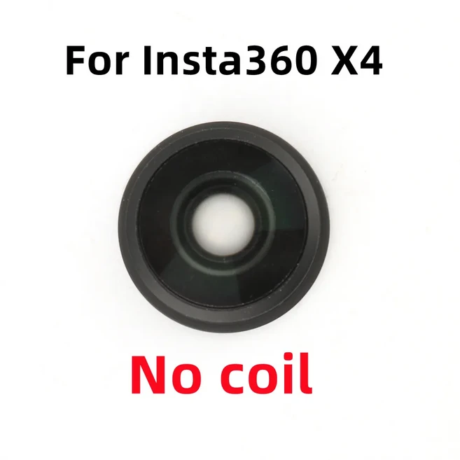 인스타360 X5 X4 X3 X2 카메라 렌즈 교체용 렌즈 유리 인스타 360 X4 X5 X3 ONE X2 ONE RS R 수리 부품용, 01 For X4 -No coil, 1개