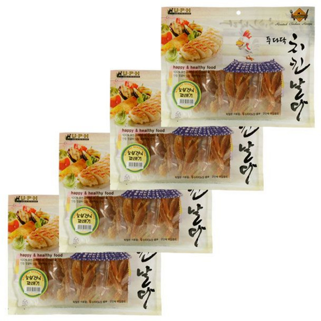 치킨날다 치킨 숯불 건식꽈배기 300g X [4개] 강아지 간식