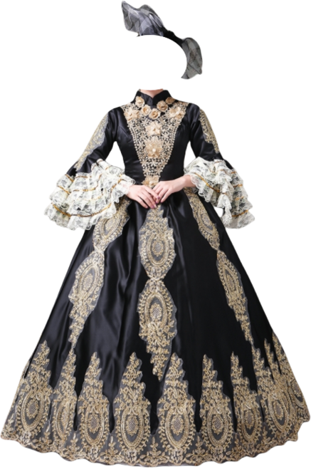 공주 드레스 앞짧은 공연 사진 연극 유럽중세 시대