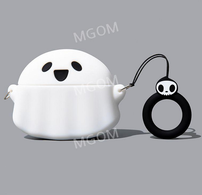 비츠 케이스 Beats Studio Buds + 스튜디오 버즈 플러스 보호 커버 호환, 화이트 고스트, Beats Studio Buds/+