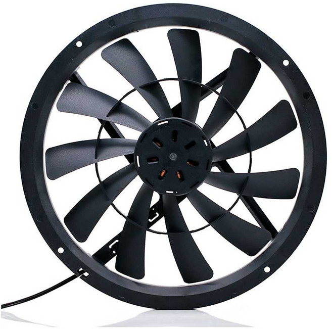 냉각 팬 룸 라디에이터 25CM 대용량 실내 송풍 배기, 팬1200rpm + 단일 네트워크(DC 헤드)