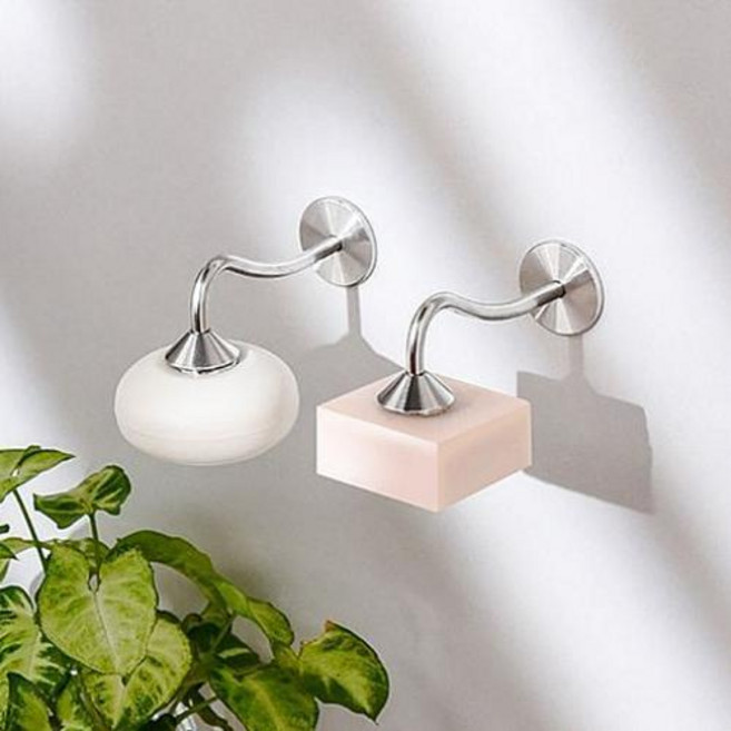 브리즈샵 리빙공감 스텐304 자석 비누 홀더, 실버, 1개