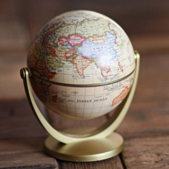 하이니엔 미니미 앤틱 세계지구본, 앤틱골드