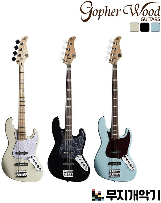 고퍼우드 재즈 베이스기타 J-classic VI, Floral White, 1개