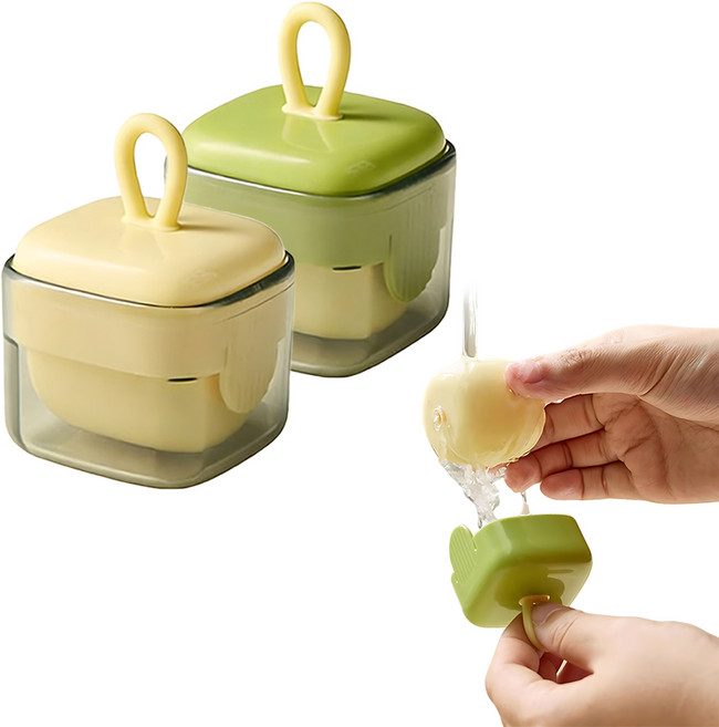 반영구 돌돌이 2개세트 물로 씻는 휴대용 돌돌이 재사용 가능, 1세트