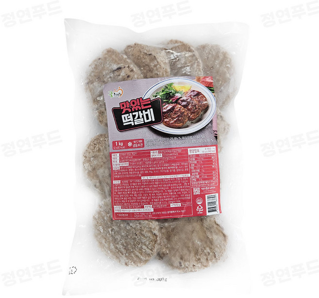 [정연푸드] 굿프랜즈 맛있는 떡갈비 (냉동), 6개, 1kg