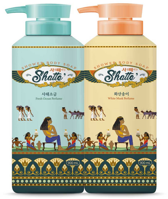 무궁화 샤워때비누 사해소금500g+화산송이500g, 500ml, 1개, 2개