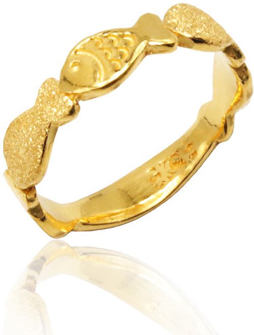 [아시아골드] 순금24k 물고기 반지