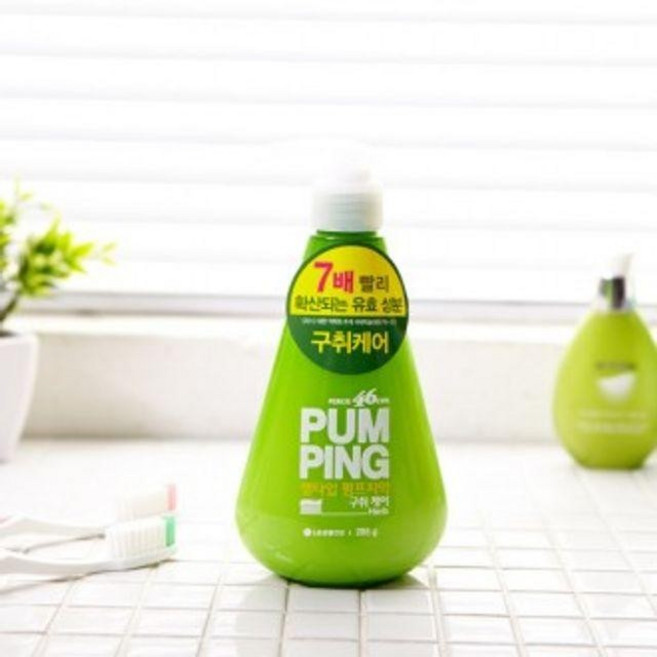 페리오 젤타입 펌핑치약 허브 285g 용량 대용량 치약, 1개