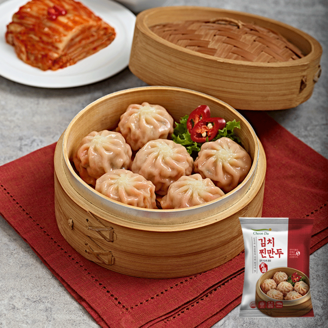 천두식품 김치찐만두, 20개, 168g