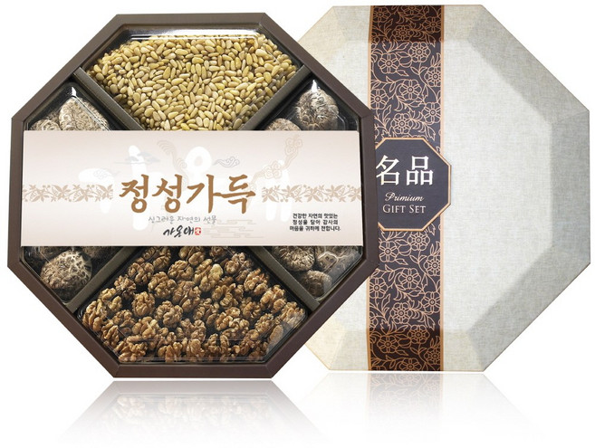 [가온애] 팔각지함 버섯 혼합 선물세트 1호, 1박스