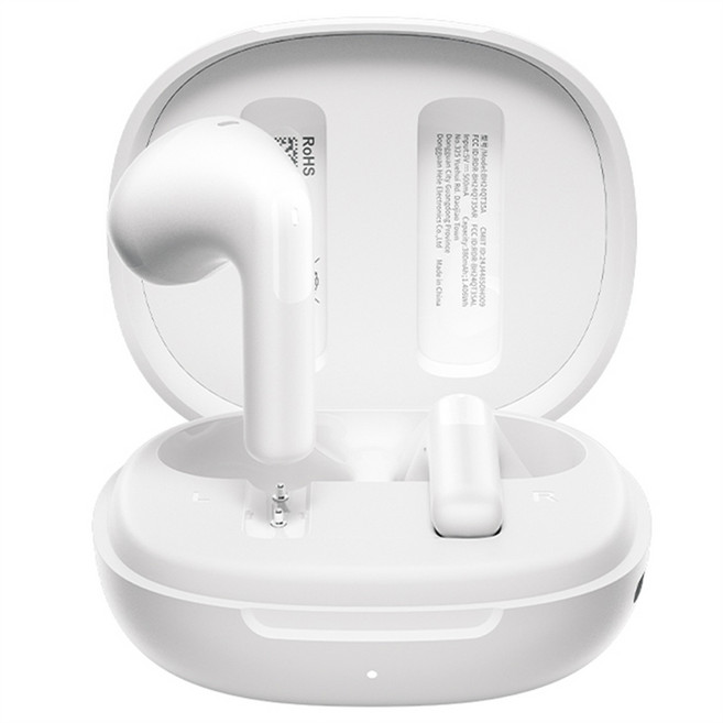 QCY E10 아일리 버즈 블루투스 이어폰 QT35, 브라이트문화이트