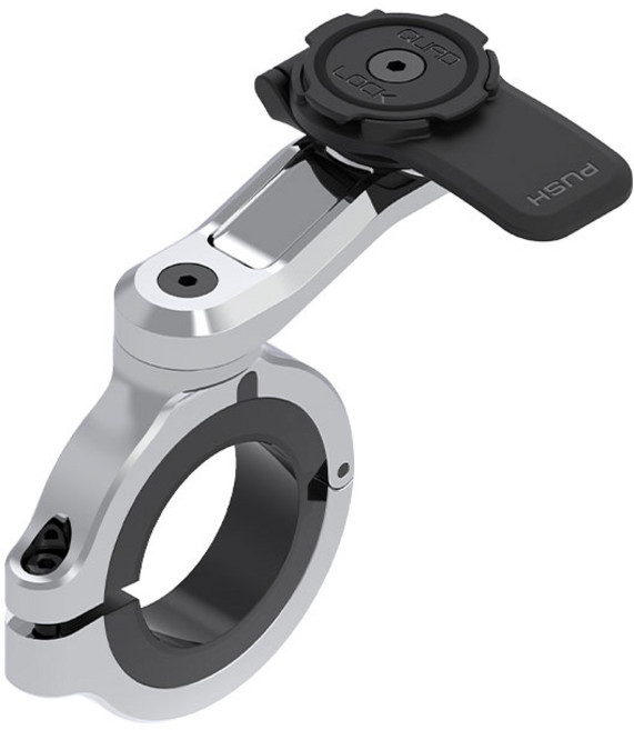 쿼드락 Motorcycle Handlebar Mount PRO Chrome - Large 스마트폰 거치대 QUADLOCK 모터사이클 핸들바 마운트 프로 크롬 - 라지, 1개