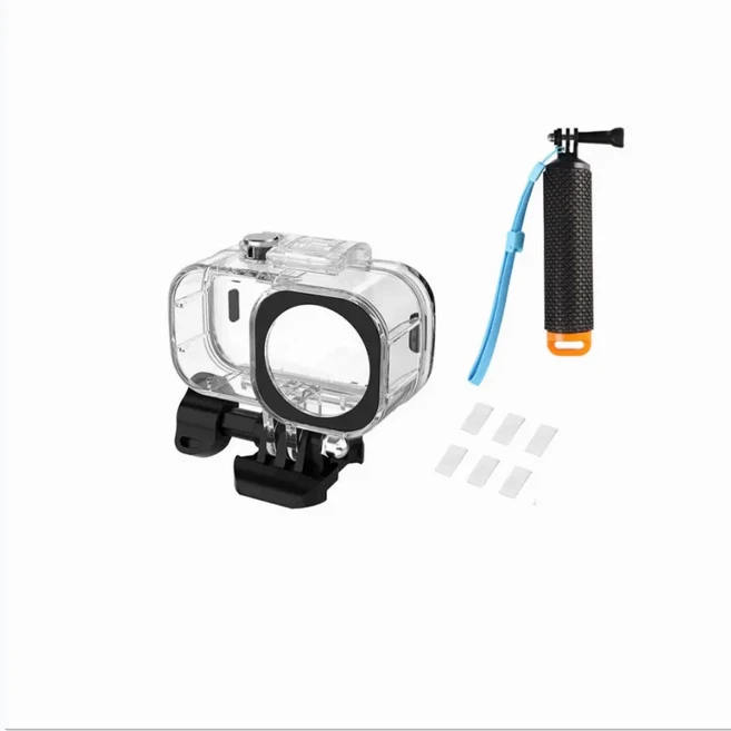 DJI 오스모 나노용 60M 방수 케이스 다이빙 필터 플로트 그립 수중 하우징 쉘, 01 검정색