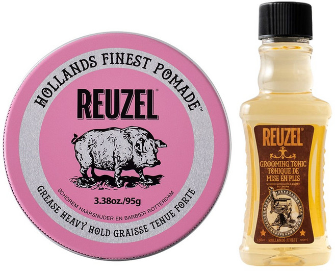 리우젤 그루밍 토닉 100ml + 핑크 유성 하드 포마드 95g, 1개